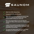 thumbnail image 3 of Gorro de sauna SAUNOM Premium, ultrasuave, 100% lana natural, 3 of 5