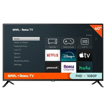 onn. 40” Class FHD (1080P) LED Roku Smart TV (100058007)