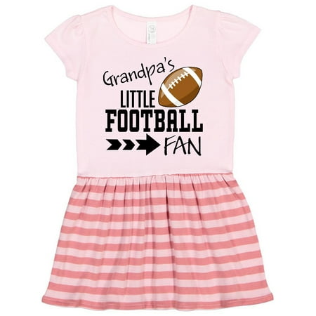 

Inktastic Grandpa s Little Football Fan Gift Toddler Girl Dress