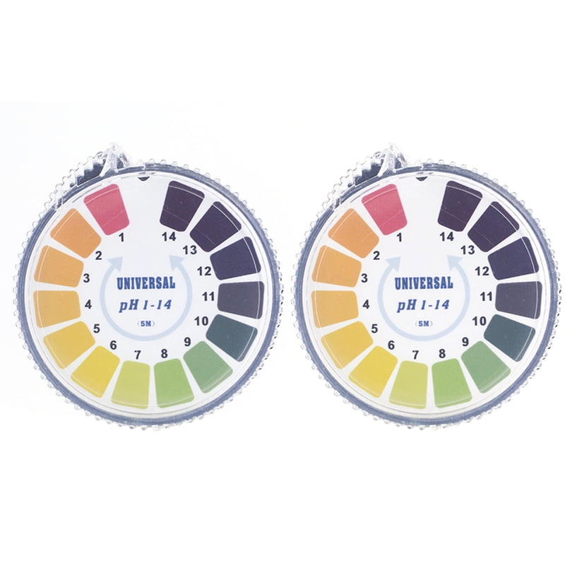 2Pcs 114 pH Measurement Indicator Paper Roll Fast Alkaline Acid Test