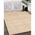 thumbnail image 2 of Ahgly Company Indoor Square Contemporary Deep Peach Orange Solid Area Rugs, 7' Square, 2 of 6