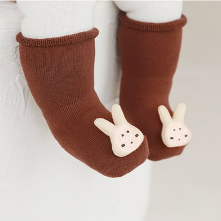 

LYCAQL Baby Shoes Kids Toddlers Boys and Girls Children Socks Winter Warm Socks Warm Socks Floor Socks Winter Gear for Baby (D XS )