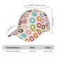 thumbnail image 2 of Fotbe Colorful Donuts Gorro Clásico de Béisbol, Gorra Ajustable con Broche Snapback, Gorro de Exterior de Algodón Suave, 2 of 6