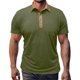 thumbnail image 1 of pstuiky camisetas para hombre, Camiseta informal de color liso con botones y bolsillos para hombre ropa de hombre xl, 1 of 6