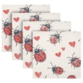 thumbnail image 5 of Satin Polyester Napkins - 20x20 InchSingle-Sided Printed Napkins, 1-Piece/4-Piece/6-Piece Set, DIY Personalized Table Setting，Ladybugs, 5 of 8