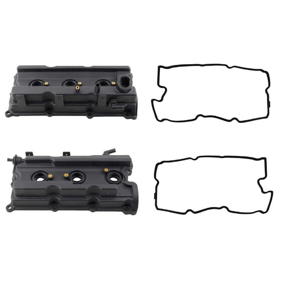 BOXI Left & Right Engine Valve Cover With Gasket Fit for 2005-2019 Nissan Frontier Pathfinder Xterra | 4.0L V6 DOHC ONLY | 13264-EA200 13264-EA210
