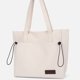 thumbnail image 3 of Bolso de hombro grande para mujer Bolso tipo cartera tipo hobo ligero Bolso de compras (blanco), 3 of 8