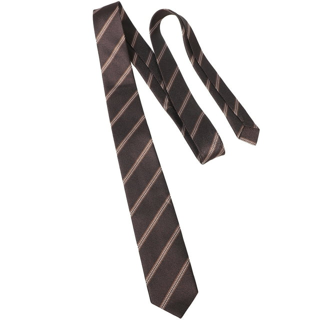 Corbata a rayas estilo escolar, preanudada, para hombres y niños, clásica de poliéster para uniformes escolares y decoraciones navideñas.