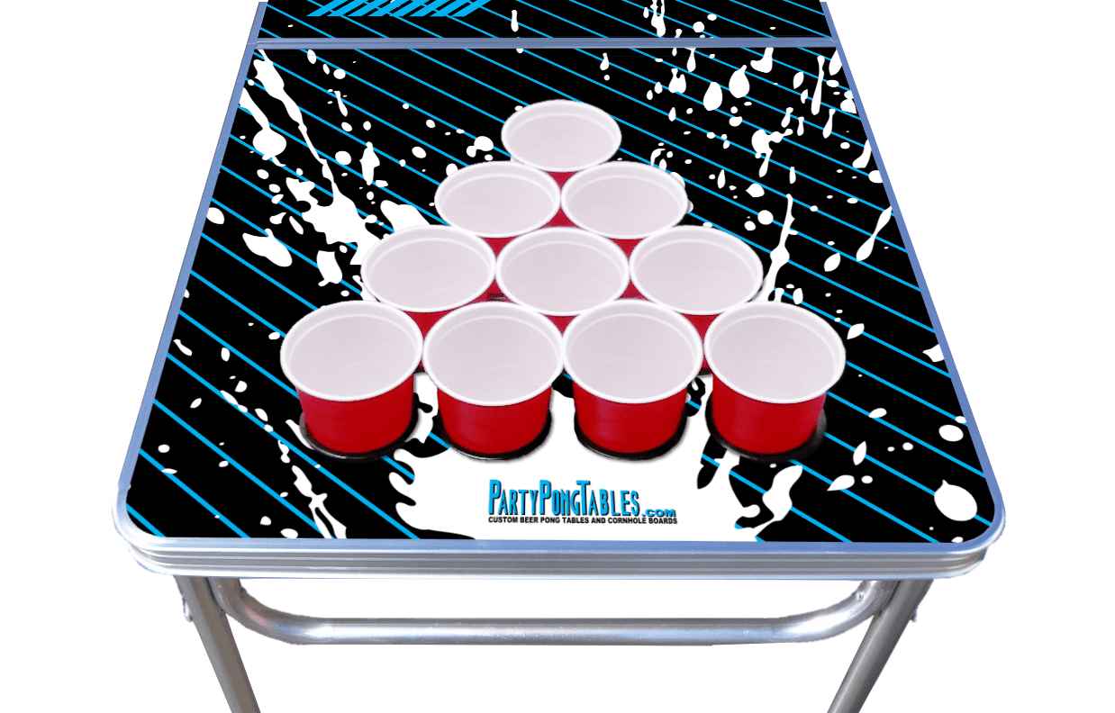 8-Foot Professional Beer Pong Table - Party Pong Splash Edition 
