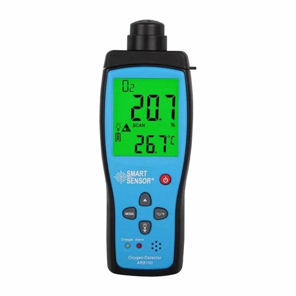 Handheld Oxygen Analyzer Detector Air Quality Temperature Oxygen Amount