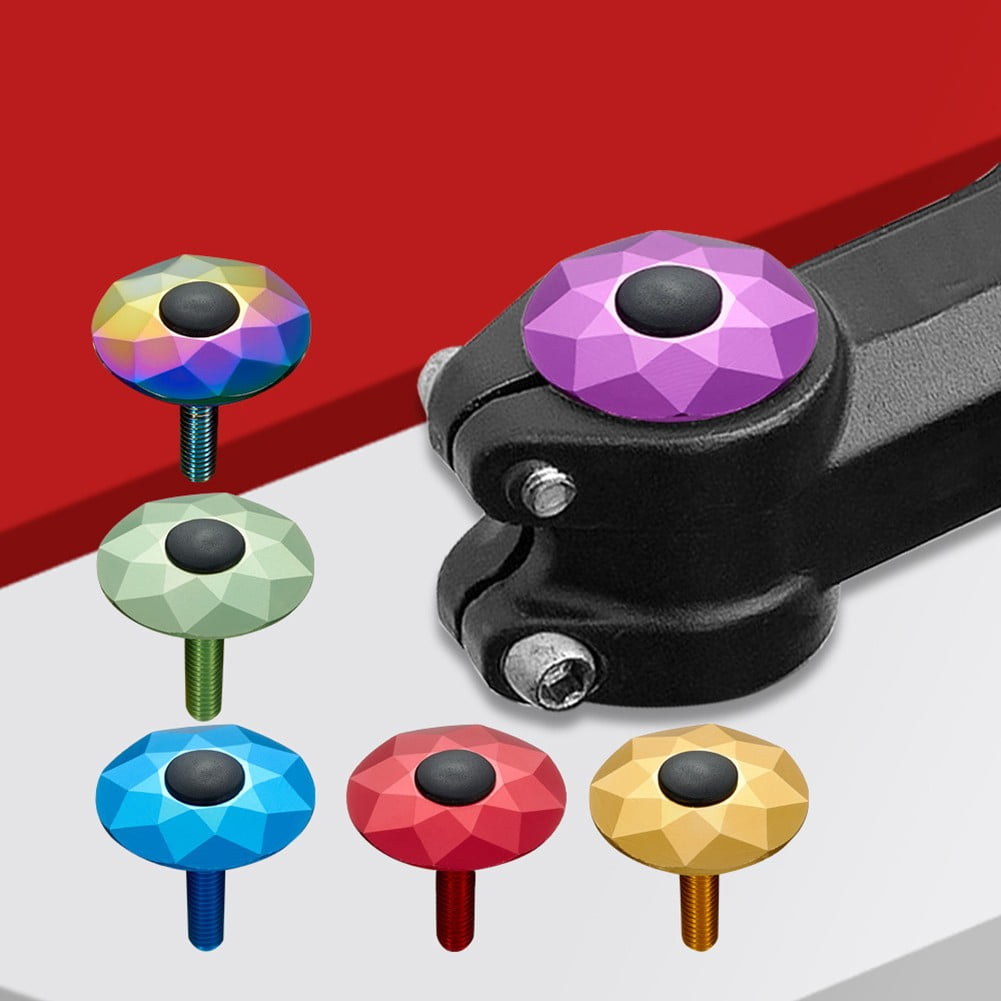 Bike Headset Stem Top Cap Oil Slick For 1/8Inch Bicycle Fork