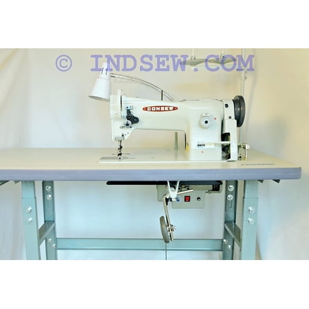 Consew 206RB-5 Walking Foot Upholstery Machine w/Table & Motor Table Comes Assembled