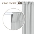 thumbnail image 2 of Lapalife Kitchen Curtains 23 inch Blackout Tier Curtains Rod Pocket Farmhouse Cafe Curtains Short Curtains, Gray, 2 Panels, 2 of 6