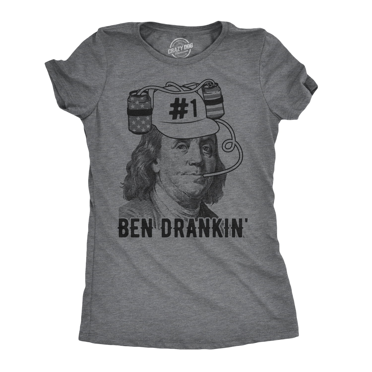 Womens Ben Drankin T shirt Funny 4th Of 