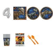 Jurassic World Fallen Kingdom 4th birthday supplies party pack for 24