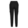 thumbnail image 7 of Tactical Pants for Women Slim Fit Stretch Cargo Pants Low Waist Button Bound Feet Trousers Multi-pocket Ripstop Pants, 7 of 7