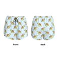 thumbnail image 3 of Balery Cartoon Sea Turtle Pantalones cortos deportivos para mujer con forro y dos bolsillos, elásticos, para entrenamiento, gimnasio, yoga-Large, 3 of 7