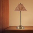 thumbnail image 1 of Lámpara de escritorio inalámbrica, portátil, LED, para decoración del hogar, pequeña, regulable, luz de noche, para habitación infantil, mesita de Marrón, 1 of 8