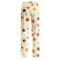 thumbnail image 5 of Trgacdwlo Cat Pumpkin Print Womens Pajama Pants Fall Womens Halloween Pj Pants Ghost Graphic Spooky Elastic Waist Womens Sleep Pants, 5 of 9