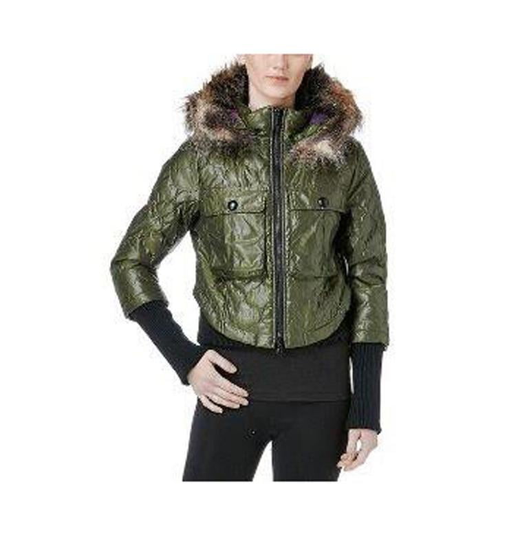 G.E.T. Enterprises G.E.T. Women's Cozy Winter Zip Up Nylon Coat