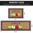 thumbnail image 2 of Apple Home Farmhouse Kitchen Rugs Set - Non-Skid Washable Fruits Mats, Apples Runner Rug, Vintage Kitchen Decor, Set of 2, Adds a Fresh and Rustic Appeal, 2 of 6