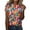 Red, variant on Vetement Femme ete 2025 Women's Fashion Print Casual Point Sleeve Crew Neck T Shirt Top Long Sleeves Long Women T Shirt Women Work Casual Sleeve Compression Shirts for Athletic Shirts Short XL XL
