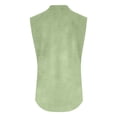 thumbnail image 5 of Womens Summer Tops Fashionfor Wear Sleeveless Button Up Versatile Solid Color For Jeans Womens Tee Shirts,GN1,L, 5 of 5