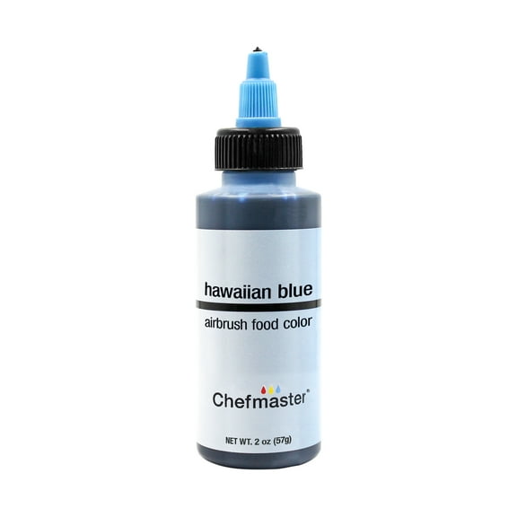 Chefmaster 2-Ounce Hawaiin Blue Airbrush Cake Decorating Food Color
