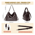 thumbnail image 3 of Bolsas De Mujer Para 14in Laptop Bandolera Mujer Impermeable Xtellar cafe, 3 of 3