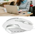 thumbnail image 4 of Computer Mouse Wired, Long Service Life Wired Mouse 4 Game Buttons  For Office For Home White, 4 of 8