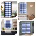 thumbnail image 6 of Rustic Farmhouse Window Privacy Film Indigo Blue Watercolor Lattice Decorative Glass Window Film UV Blocking Static Cling Non-Adhesive Sticker Covering for Home Door 29.5 x 78.7 inches, 6 of 8