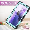 thumbnail image 3 of Timoom Samsung Galaxy Tab A7 Lite Case 8.7 inch 2021(SM-T220/T225), with Screen Protector Pencil Holder Kids Shockproof Rugged Silicone Cover 360 Stand Hand Strap for Galaxy Tablet A7 Lite,Azul Claro, 3 of 7
