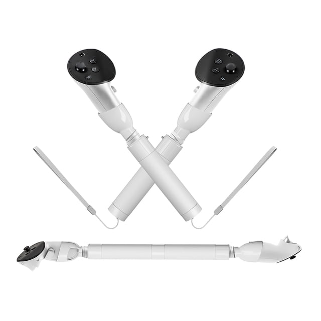 Mango de extensión VR Flexible de silicona, 2 uds., mejora la experiencia de juego para Quest 2