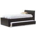 thumbnail image 4 of Baxton Studio Cosmo Faux Leather Twin Platform Bed with Trundle, 4 of 5