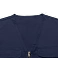 thumbnail image 5 of ZCFZJW Men’s Fishing Vest Trendy Fall Sleeveless Outdoor Work Safari Travel Photo Vest with Multi Pockets Dark Blue XXXXXL, 5 of 9