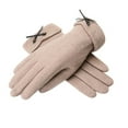 thumbnail image 2 of Baqcunre Clearance! Warm Gloves, Women's Autumn Winter Solid Color Plush Thick Insulation All Finger Cold Gloves, Knitted Gloves, Heating Gloves, 2 of 3