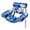 Blue, variant on Inflatable Pool Float Chair for Adults, Water Hammock Lounge with Headrest and Mesh Seat, Pool Floats Adult, Lake Floats, Blue