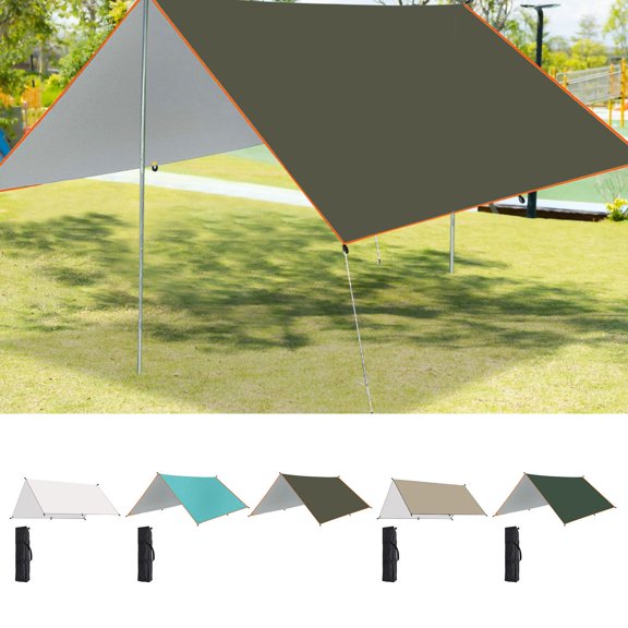 VibHome Outdoor Camping Tent Coated With For Sun Protection Rain Resistance Protection Portable And Thick SunShade Cool ,Modern Pergola-Style Sun Shade