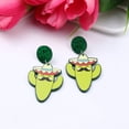 thumbnail image 3 of Ziurtnc 2Pcs Mexican Carnival Stud Earrings Colorful Hats Violin Design Various Styles Mexican Earrings for Women, 3 of 8