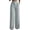 Gray Pants, variant on Work Pants for Women Half Elastic Waist Straight Leg Suit Pant Solid Color Business Commute Trousers with Pockets Blue XXL