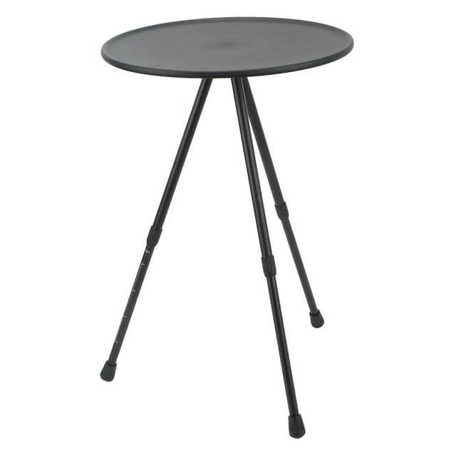 Table Ronde de Camping Pliable, Table Pliante Portable Stable, Facile à Utiliser, Résistante à l'Usure pour la Conduite Autonome, pour Dîners de Patio, Noir Mat