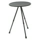 thumbnail image 3 of Mesa redonda plegable de aluminio para acampar, elevable, portátil, para picnic, para autocaravanas, suministros de equipo, color negro mate, 3 of 14