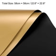 thumbnail image 2 of Unique Bargains Double Sided Color Flower Wrapping Paper Black+Gold 22.8'x22.8' Waterproof 10 Pack, 2 of 5