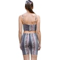 thumbnail image 4 of Daisy Del Sol Women's Crop Cami High Waisted Long Biker Shorts Yoga Athleisure Loungewear Co Ord Two Piece Matching Set, 4 of 5