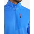 thumbnail image 4 of Ozark Trail Men's and Big Men's Quarter Zip Grid Fleece Jacket, Sizes S-3XL, 4 of 5
