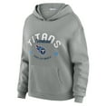 thumbnail image 3 of Women's WEAR by Erin Andrews Gray Tennessee Titans Waffle-Knit Long Sleeve Hooded Shirt & Pants Lounge Set, 3 of 6