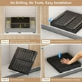 thumbnail image 3 of Pull out Cabinet Organizer,Width (11"-16") and Depth (17"-24") Expandable With 3 Rails,No Drill Adjustable Slide out Drawers for Kitchen,Pantry,Adhesive Roll out Shelves,for Cabinets Without Lip, 3 of 12