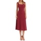 thumbnail image 1 of Vestido de lunares para mujeres con tirantes atados, sin mangas, estilo A-Line, elegante, maxi vestido L rojo oscuro, 1 of 6