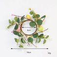 thumbnail image 4 of Easter Candle Rings Wreath Candleholder Decorations for Centerpiece Mini Hanging Room Dining Party Festival 18cm, 4 of 9