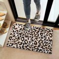 thumbnail image 2 of Beige and Black Of Leopard Print Door Rugs,Washable Non Slip Door Mats Indoor,Decorative Door Mats,Entry Mat Indoor for Entrance,Bedroom,Kitchen,Bathroom,16"x24", 2 of 6
